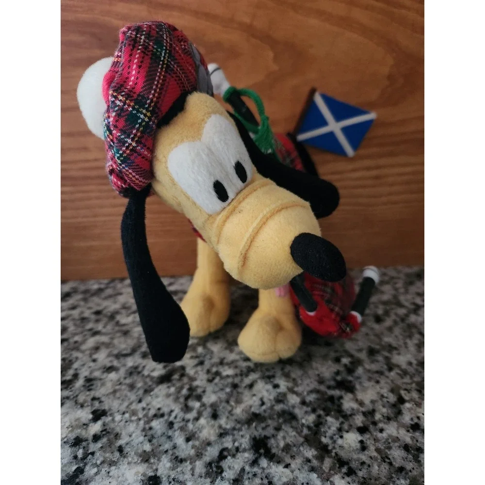 Vintage‎ Disney World Scottish Pluto Bean Bag Plush 10